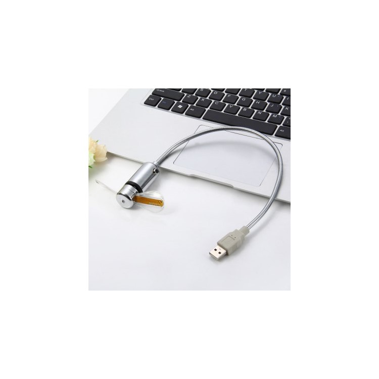 Gooseneck USB Powered LED Temperature Display Cooling Fan-9