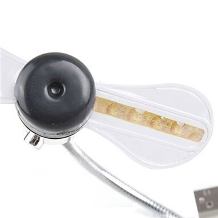 Mini Ganso Pescoço LED Colorido USB Ventilador-2