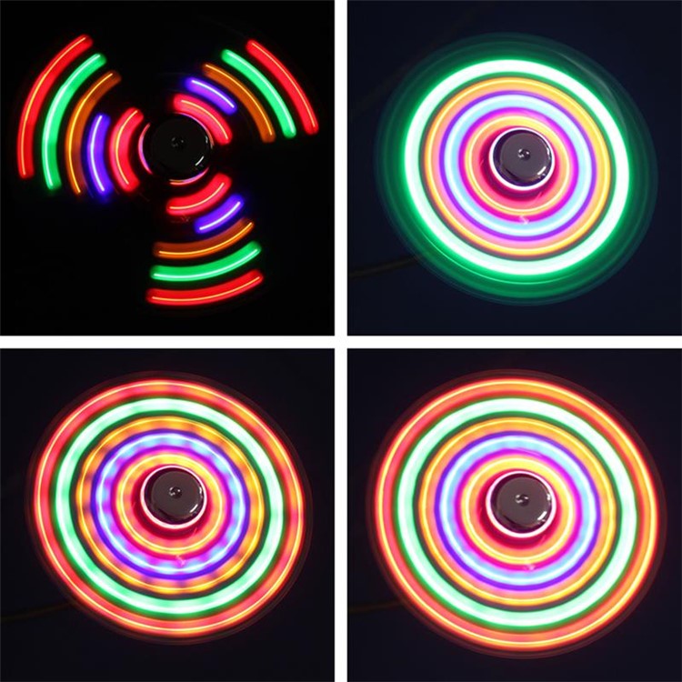 Mini Ganso Pescoço LED Colorido USB Ventilador-9