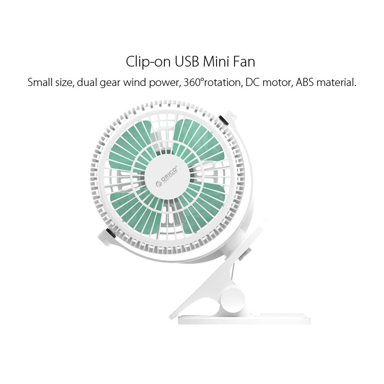 ORICO UF2 Clip-on 360 Degree Rotary USB Cooling Fan-11