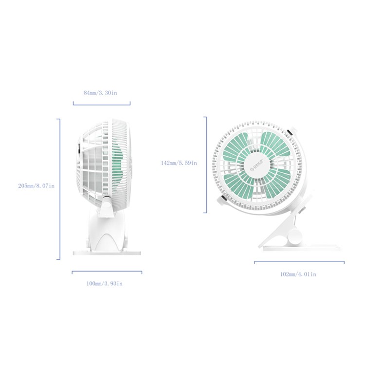 ORICO UF2 Clip-on 360 Degree Rotary USB Cooling Fan-12