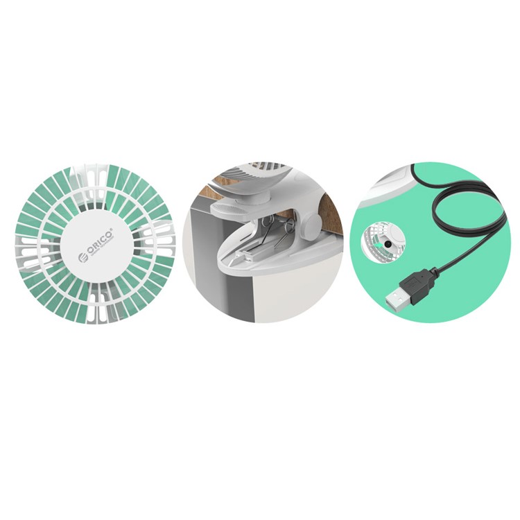 ORICO UF2 Clip-on 360 Degree Rotary USB Cooling Fan-16