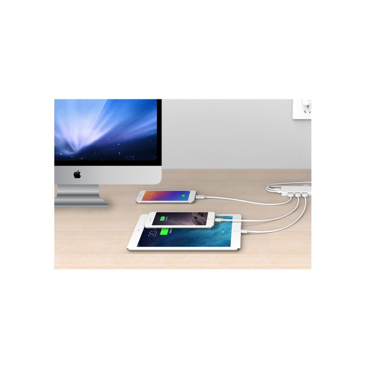 ORICO 4-Port USB 3.0 High Speed Hub Adapter with 150mm Cable Support OTG Function (HS4U-U3) - White-10