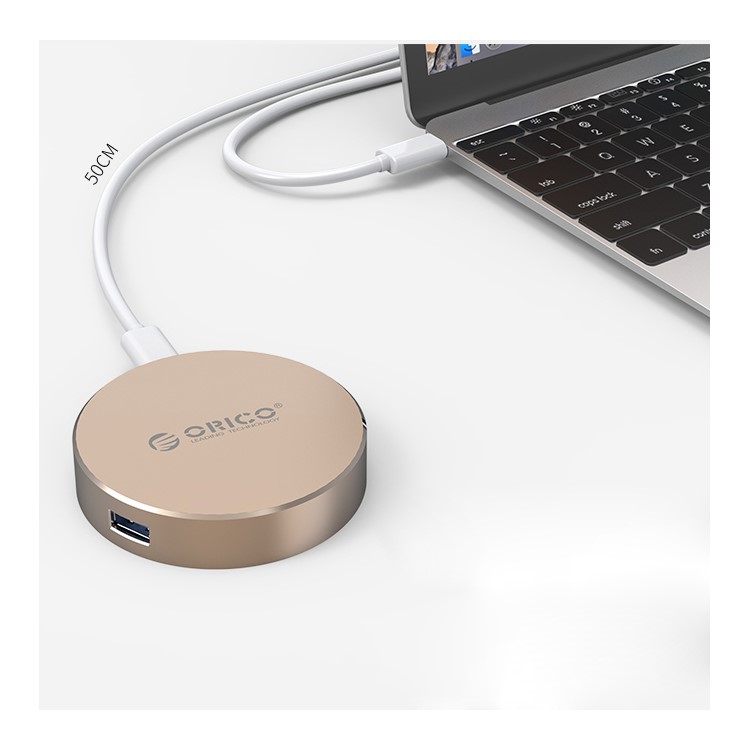 ORICO DBH1 Type-c to USB 3.0 DP Multi-function Hub for Charging and Data Transfer - Silver-5