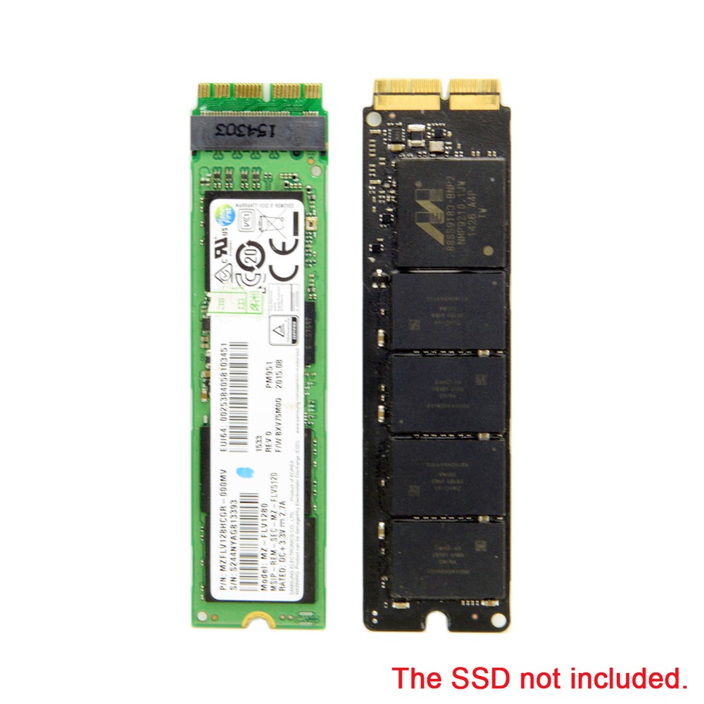 12 + 16pin 2014 2015 Macbook à M.2 NGFF M-Key SSD Convert Card pour A1493 A1502 A1465 A1466-17