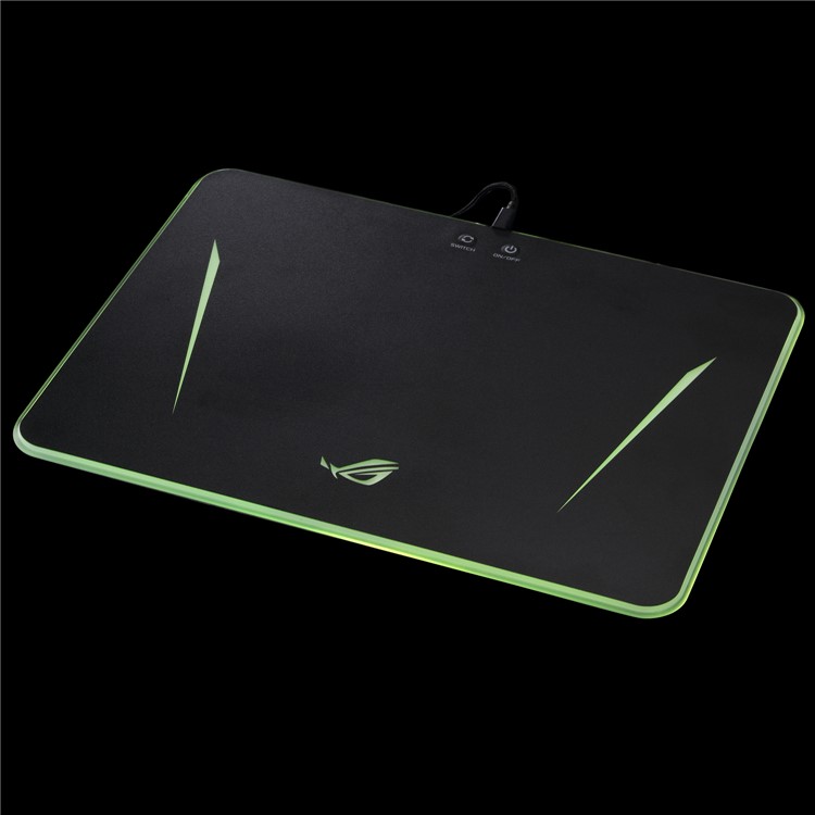 RGB Gaming Mouse Pad Lighting Hard Mouse Mat 9 Colorful Light Adjustable Mouse Mat-12