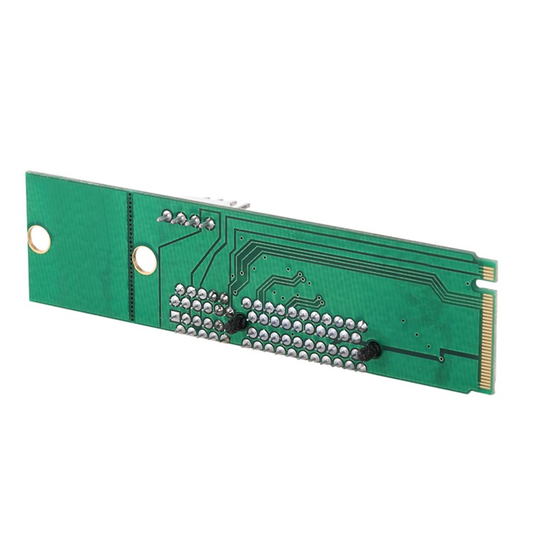 PCI-E 4X Female to NGFF M.2 M Key Male Adapter Converter Card with Power Cable Micro SATA M.2 Socket-3