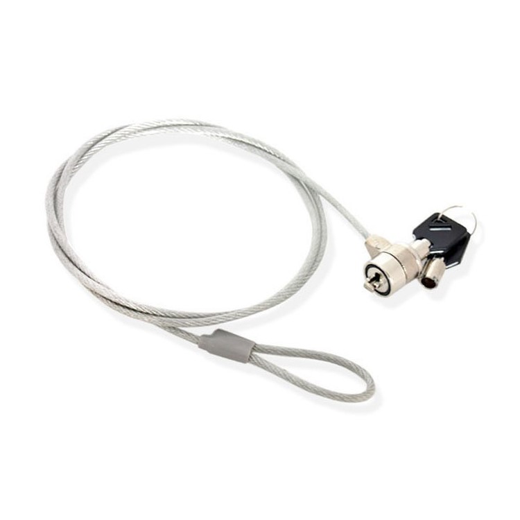 Security Lock Anti-theft Security Hardware Cable Lock Kit with 1.8m Sturdy Cable and Two Keys-2