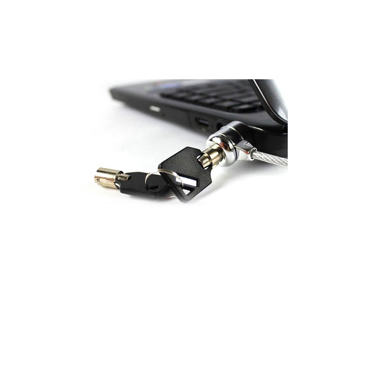 Security Lock Anti-theft Security Hardware Cable Lock Kit with 1.8m Sturdy Cable and Two Keys-5