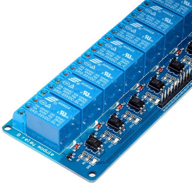 SRD08 8 Channel 5V DC Relay Module Expansion Board for Arduino Raspberry Pi DSP AVR PIC ARM-5