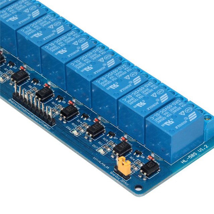 SRD08 8 Channel 5V DC Relay Module Expansion Board for Arduino Raspberry Pi DSP AVR PIC ARM-6