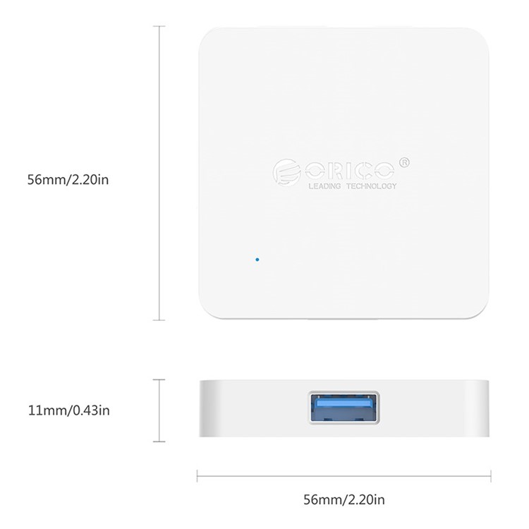 ORICO TA4U-U3 4 Ports USB 3.0 Square Hub-13