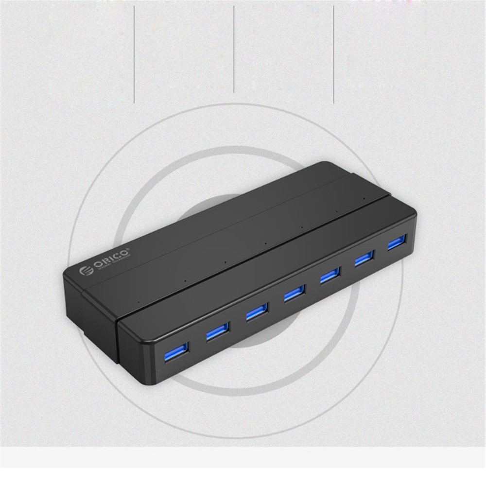 ORICO H7928-U3 7 Ports USB 3.0 Desktop HUB with 12V/3A Power Adapter - US Plug-9