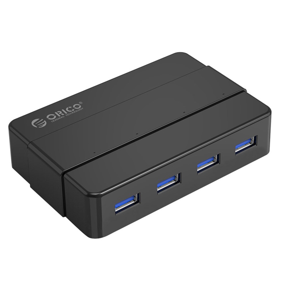 ORICO H4928-U3 4-Port USB3.0 Hub for Windows XP / Vista / 7 / 8 / 10 / Linux / Mac OS - Black / EU Plug-1
