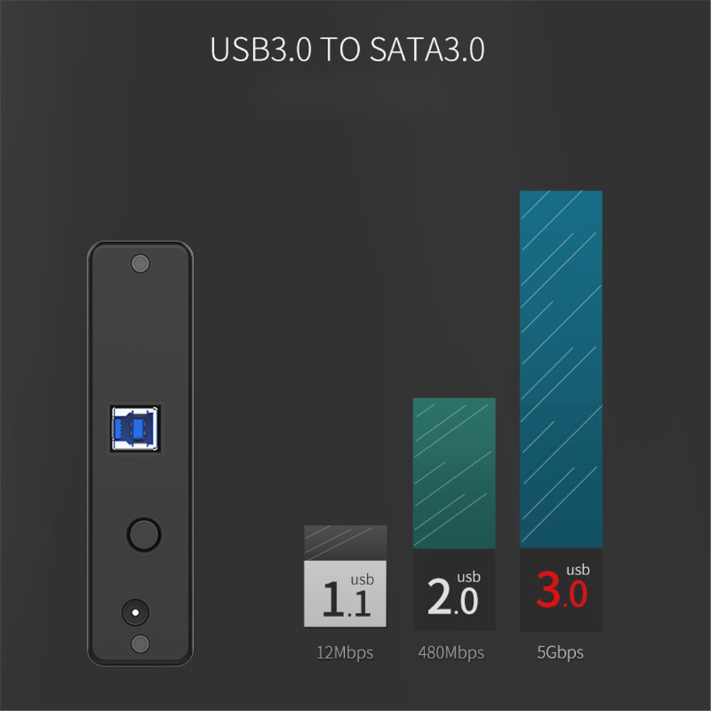 ORICO 7688U3 USB 3.0 Vers SATA 3.0 / 3.5 Pouces Boîtier De Disque Dur Externe - Prise Américaine-19