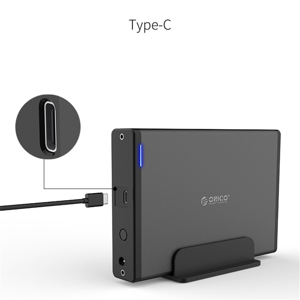 ORICO 7688C3 3.5-inch Type-C External Hard Drive Enclosure - EU Plug-6