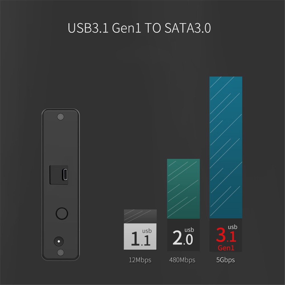 ORICO 7688C3 3.5-inch Type-C External Hard Drive Enclosure - EU Plug-7