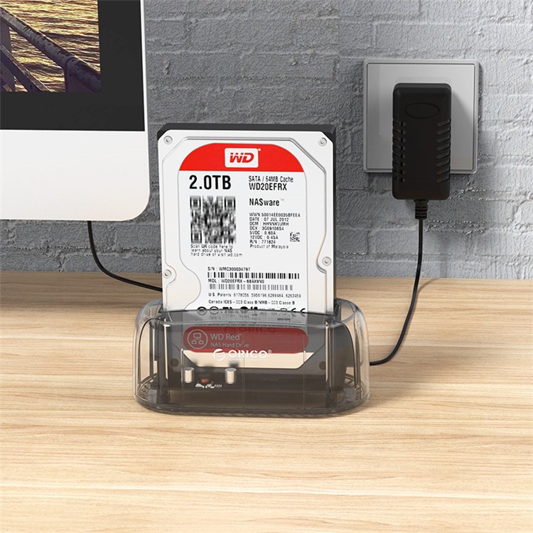 ORICO 6139U3-CR Transparent USB 3.0 to SATA 3.0 HDD Docking Station - US Plug-10