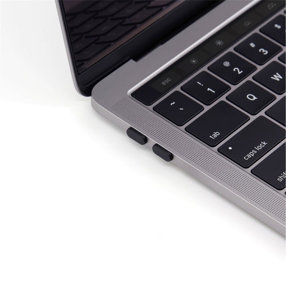 ENKAY 5Pcs/Set Anti-dust Plugs for MacBook 12-inch / MacBook Pro 13.3-inch / MacBook Pro 15.4-inch - Black-2