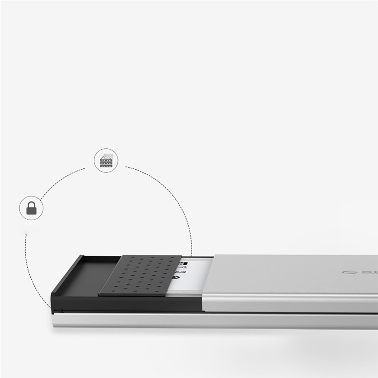 Orico 2528U3-SV Invólucro De Disco Rígido De Liga De Alumínio USB 3.0 Para SSD De 2,5 Polegadas SATA HDD-9