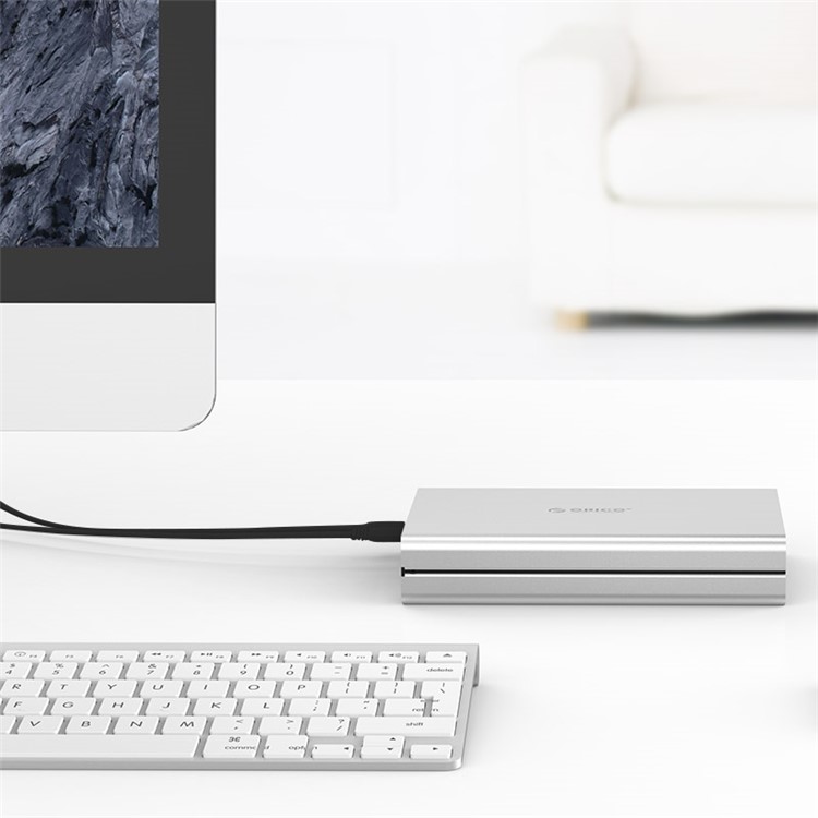 Ficha Dos EUA - Orico 3528U3-SV Gabinete De Disco Rígido Externo USB 3.0 De 3,5 Polegadas 8TB-5