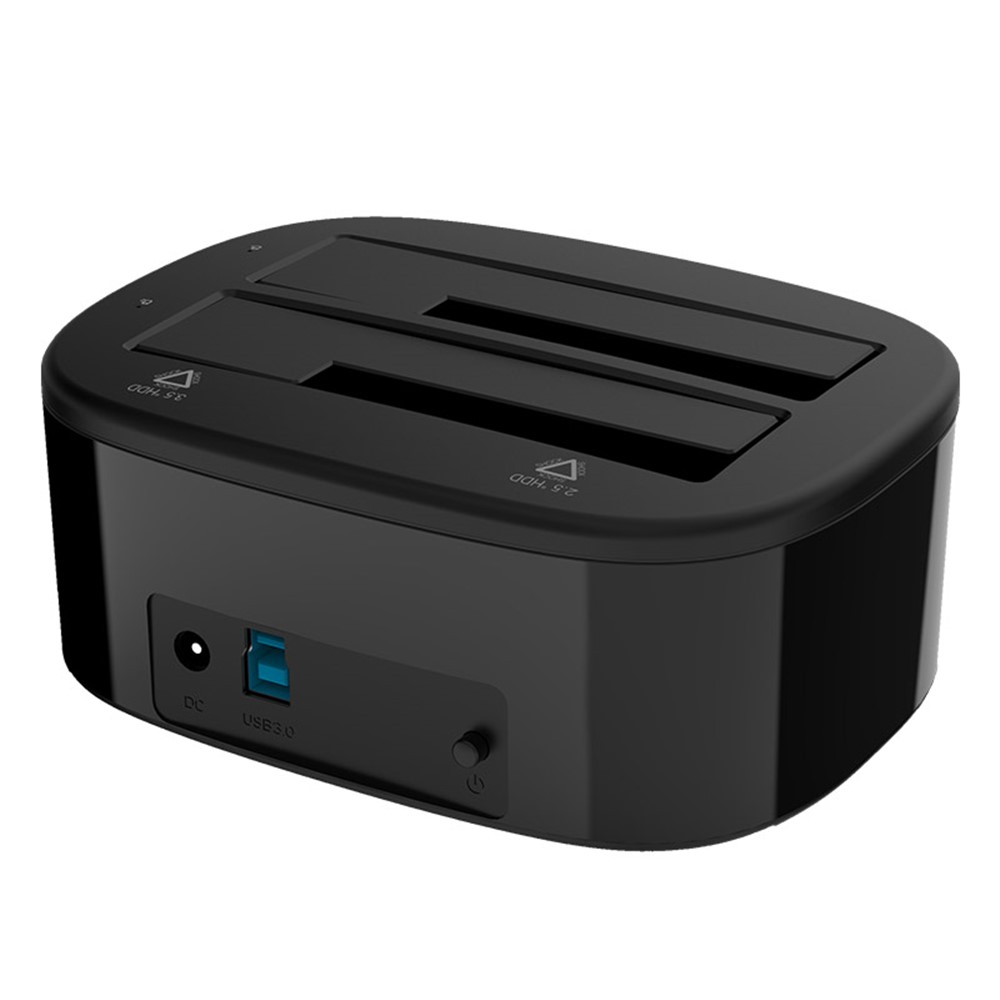 Estação De Ancoragem De Disco Rígido Dual Bay USB3.0 ORICO 6228US3 Para Disco Rígido SATA HDD De 2,5 / 3,5 Polegadas-3