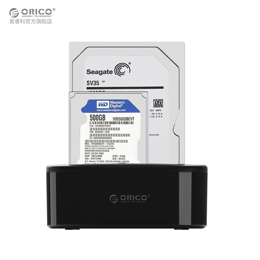 Estação De Ancoragem De Disco Rígido Dual Bay USB3.0 ORICO 6228US3 Para Disco Rígido SATA HDD De 2,5 / 3,5 Polegadas-4