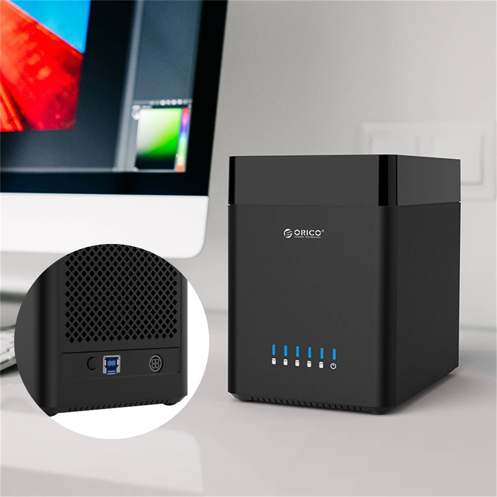 ORICO DS500U3-BK 3.5 inch 5 Bay Magnetic-type USB 3.0 Hard Drive Enclosure - AU Plug-1