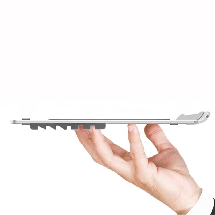 WIWU Portable Laptop Stand Aluminum Alloy Foldable Notebook Bracket Holder 6 Angles Adjustable - Silver-3