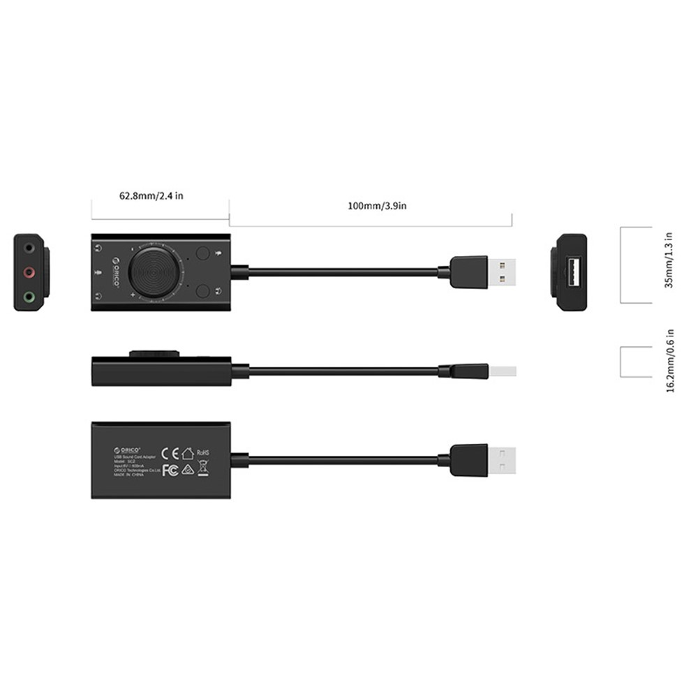 ORICO SC2 Multifunction USB External Sound Card-6