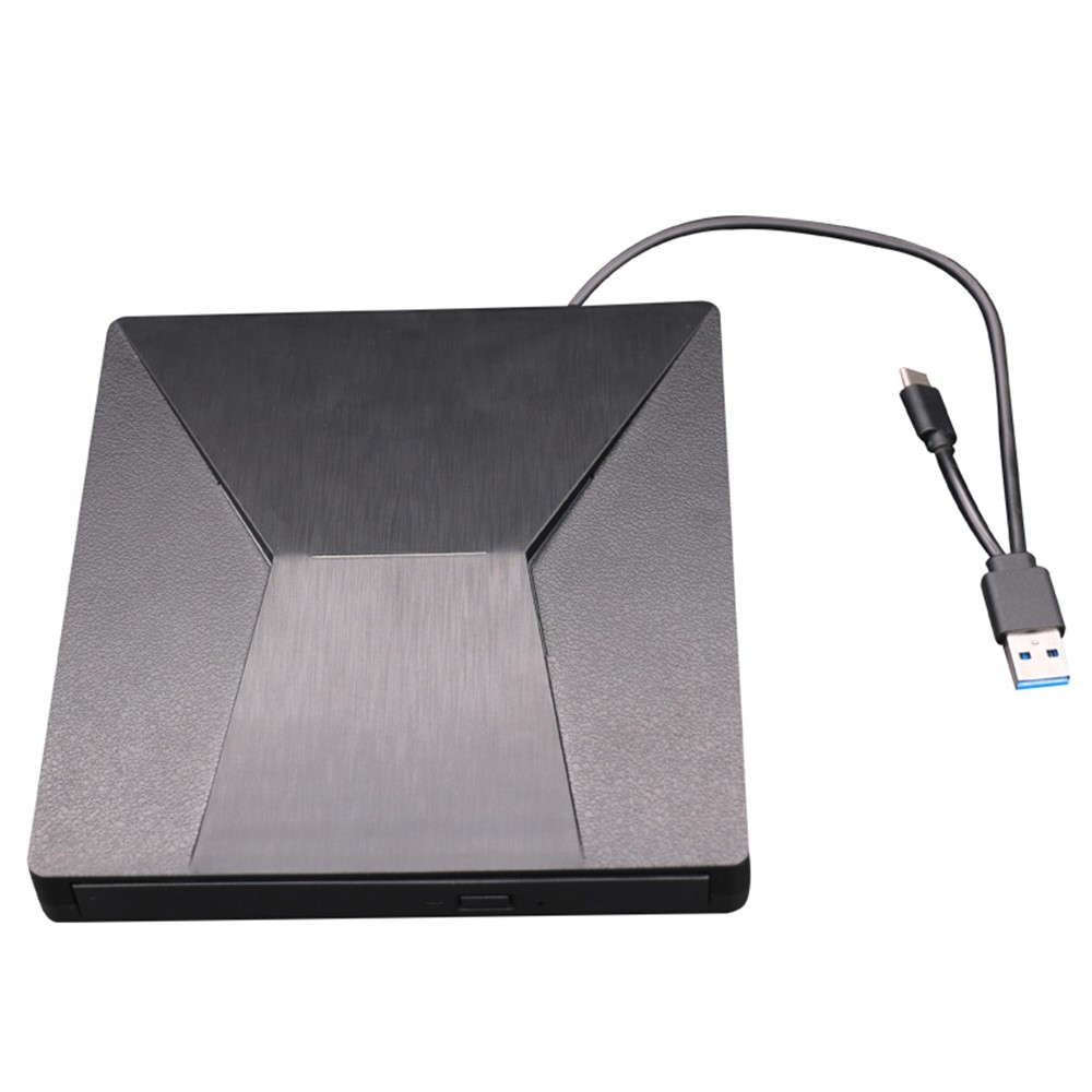 XD007-B Azionamento Esterno Spazzolato DVD-ROM [tipo-c & Cavi Delle Porte Usb] Per Notebook / PC / Macbook