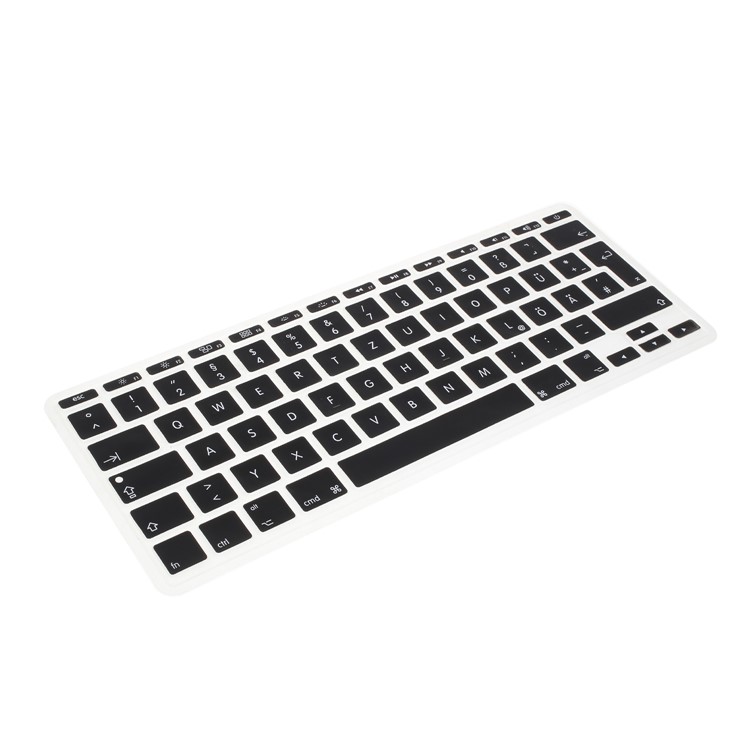 Silicone Keyboard Protector Touch Bar for MacBook Air 11.6 inch EU (German) - Black-2