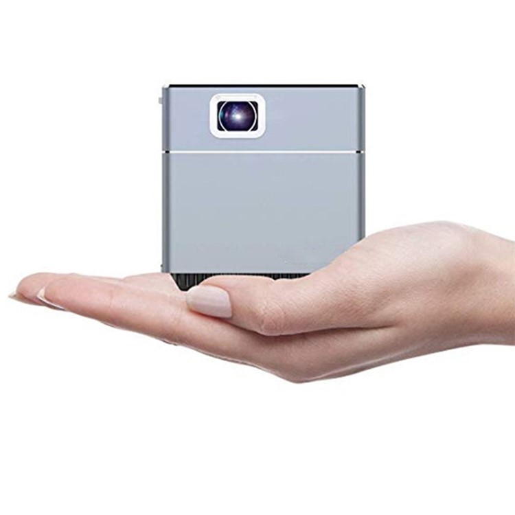 Proyector DLP Inteligente Con Forma De Mini Cubo S6 Con Wifi HDMI Compatible Con Android Y IOS - Enchufe De EE.UU.-5