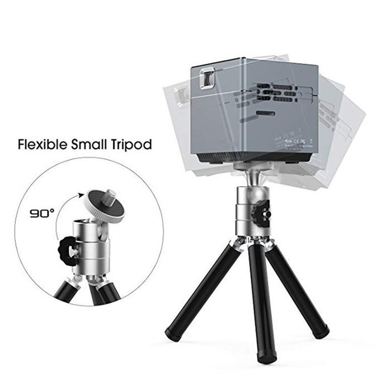 Proyector DLP Inteligente Con Forma De Mini Cubo S6 Con Wifi HDMI Compatible Con Android Y IOS - Enchufe De EE.UU.-7