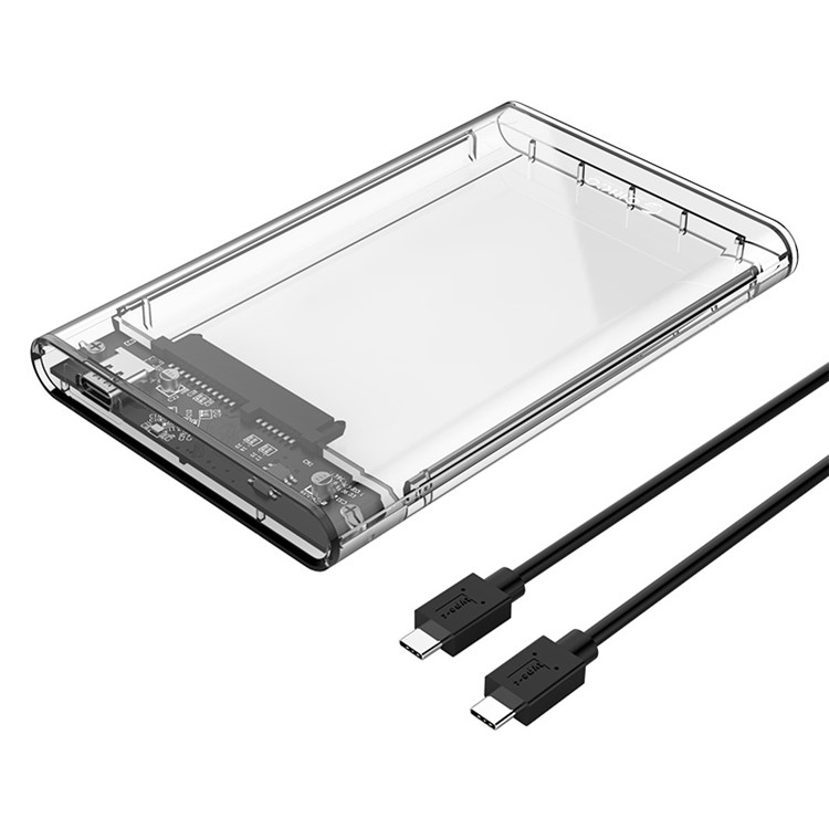 ORICO 2159C3-G2 Transparent 10Gbps Hard Drive Enclosure with Stand for 2.5inch HDD / SSD-3