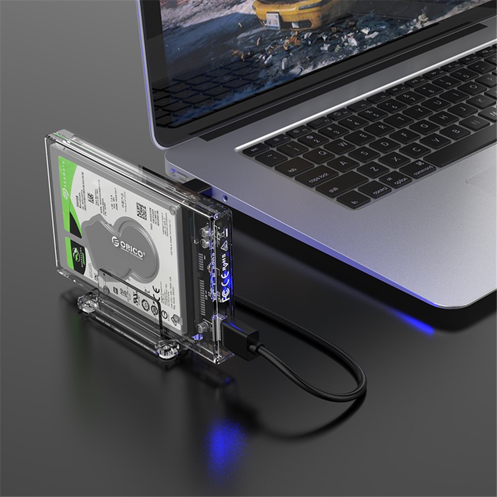 ORICO 2159U3 2.5 inch Transparent USB3.0 Hard Drive Enclosure with Stand 2.5inch HDD / SSD-7