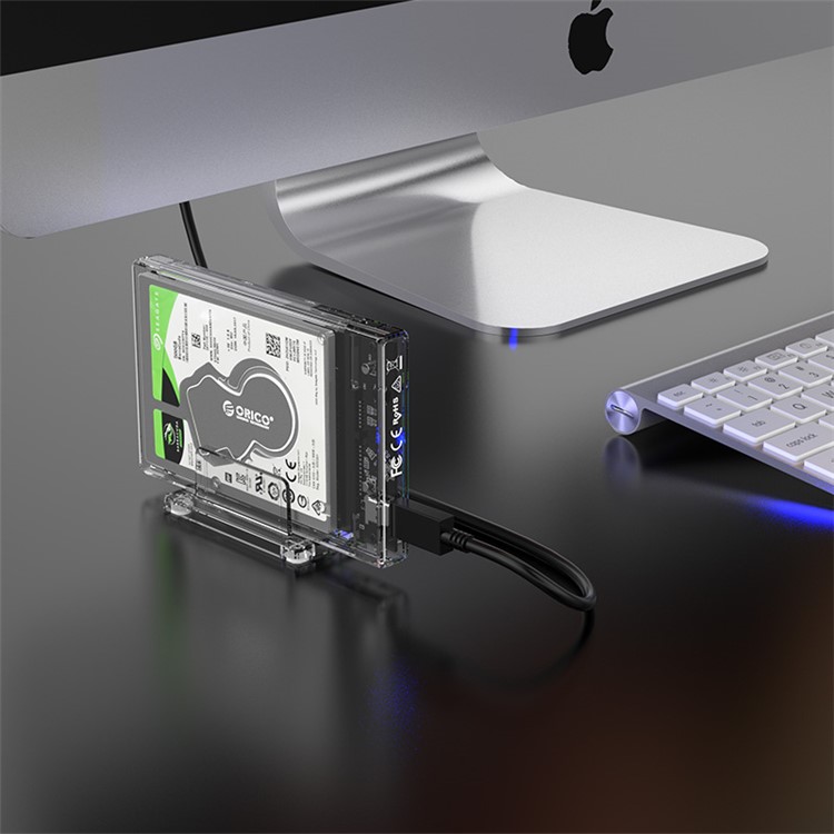 ORICO 2159C3 Transparent Series 2.5 inch 10Gbps Hard Drive Enclosure with Stand for 2.5inch HDD-11