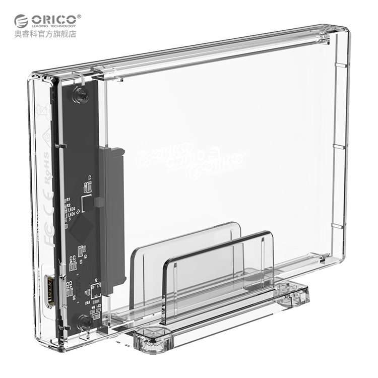 ORICO 2159C3 Transparent Series 2.5 inch 10Gbps Hard Drive Enclosure with Stand for 2.5inch HDD-2