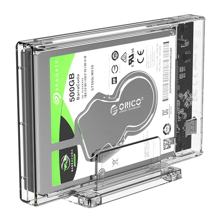 ORICO 2159C3 Transparent Series 2.5 inch 10Gbps Hard Drive Enclosure with Stand for 2.5inch HDD-7