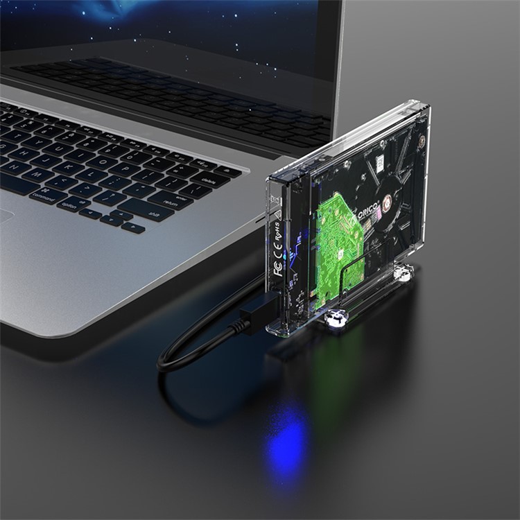 ORICO 2159C3 Transparent Series 2.5 inch 10Gbps Hard Drive Enclosure with Stand for 2.5inch HDD-9