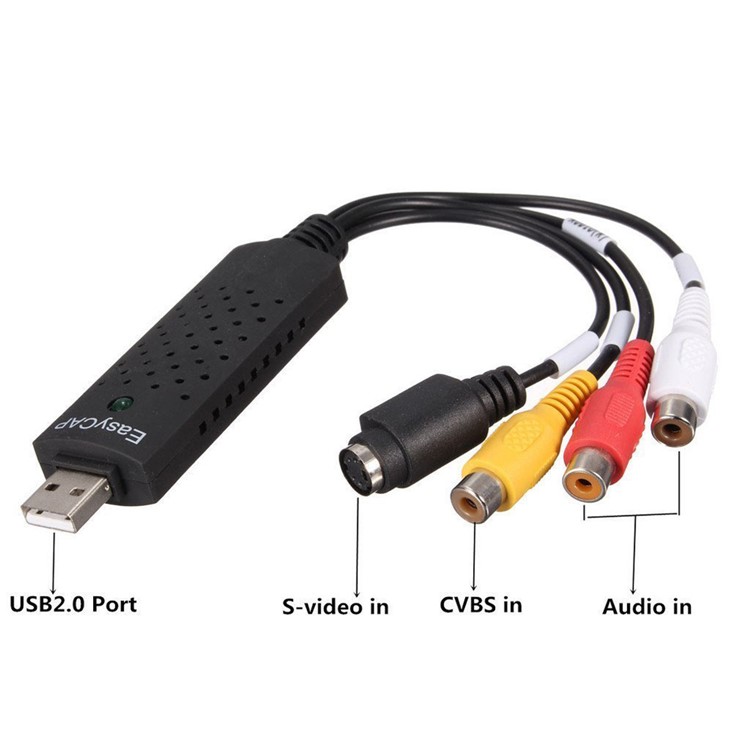 USB 2.0 EasyCap DC60 TV DVD VHS Adapter Видео Захват-2