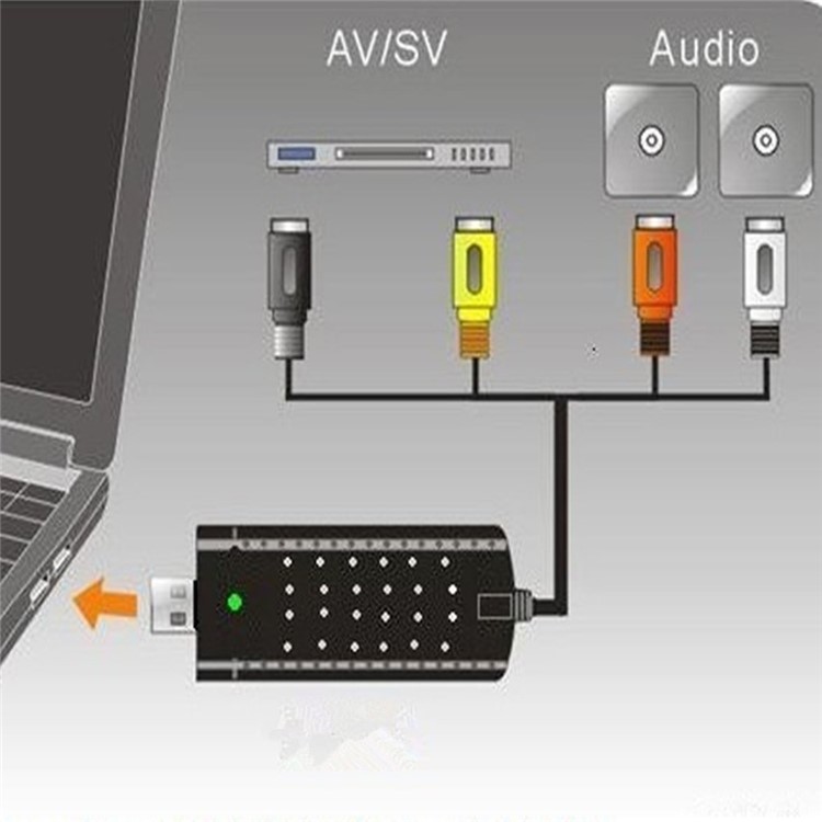 USB 2.0 Easycap DC60 TV DVD VHS Video Capture Adapter-4