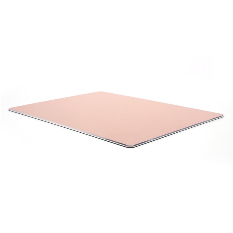 Gaming Aluminum Alloy Mouse Pad with Non-slip Rubber Base - Rose Gold Color-2