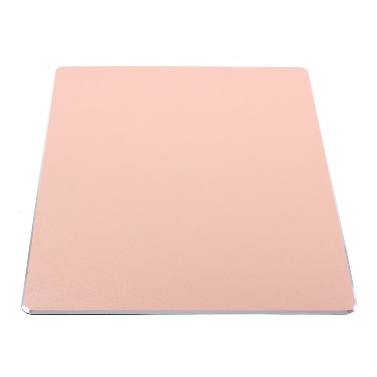 Gaming Aluminum Alloy Mouse Pad with Non-slip Rubber Base - Rose Gold Color-3