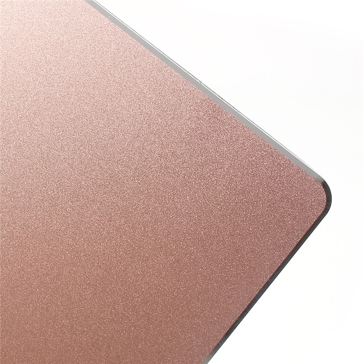 Gaming Aluminum Alloy Mouse Pad with Non-slip Rubber Base - Rose Gold Color-7
