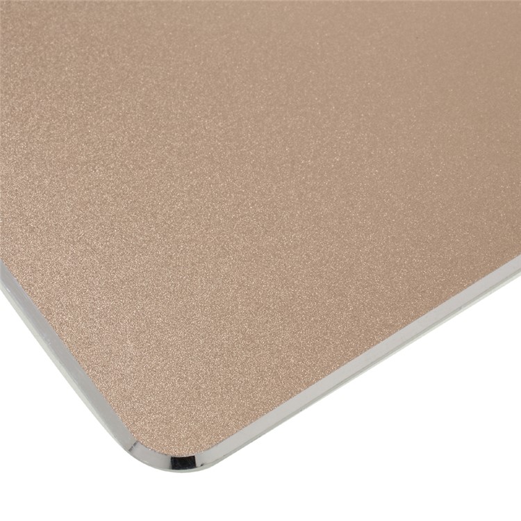 Aluminum Alloy Gaming Mouse Pad Mat with Non-Slip Rubber Base - Gold-3