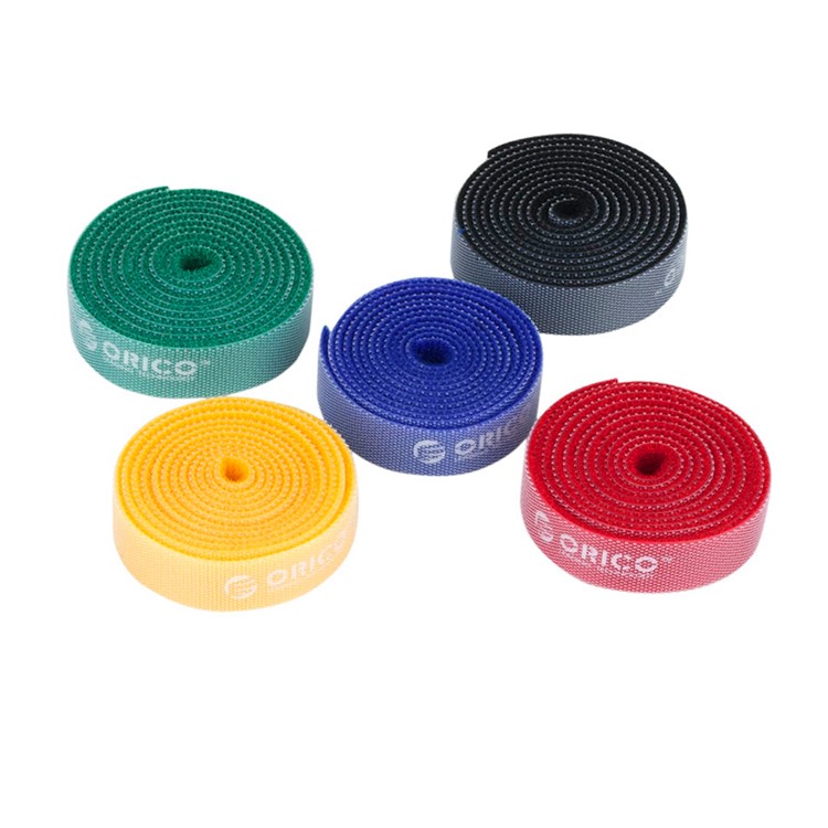 5Pcs/Set ORICO CBT-5S 5-color Reusable Cable Ties Wire Organizer Velcro Wrapper Binging Strap 1m/3.3ft-2