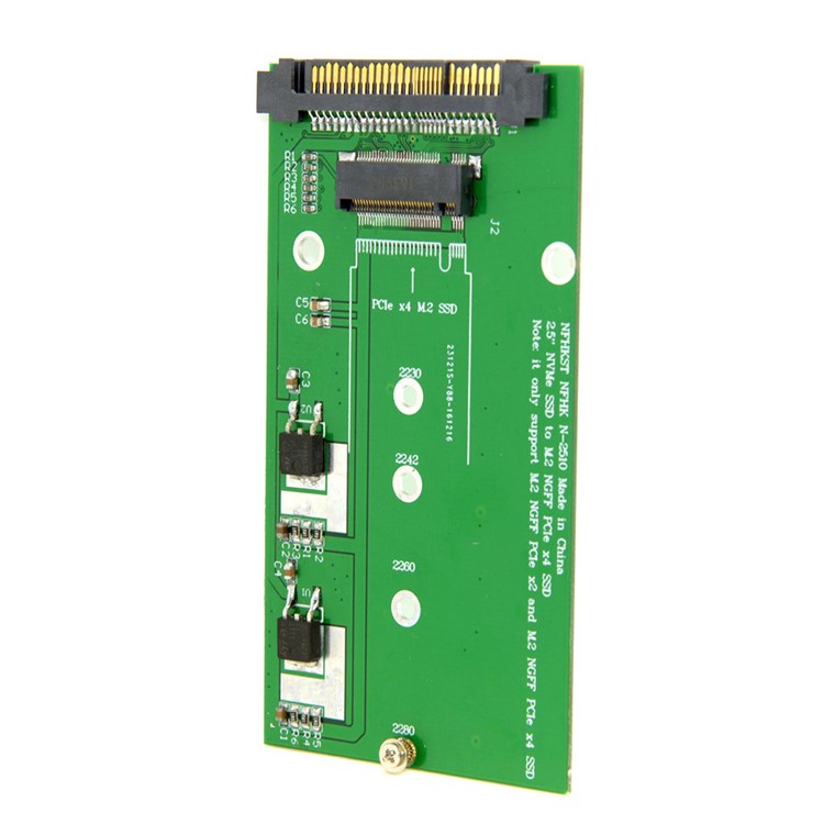 SFF-8639 NVME U.2 to NGFF M.2 M-key PCIe SSD Adapter for Mainboard Replace Intel SSD 750 p3600 p3700-10