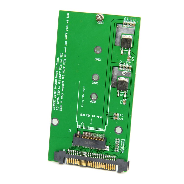 SFF-8639 NVME U.2 to NGFF M.2 M-key PCIe SSD Adapter for Mainboard Replace Intel SSD 750 p3600 p3700-12