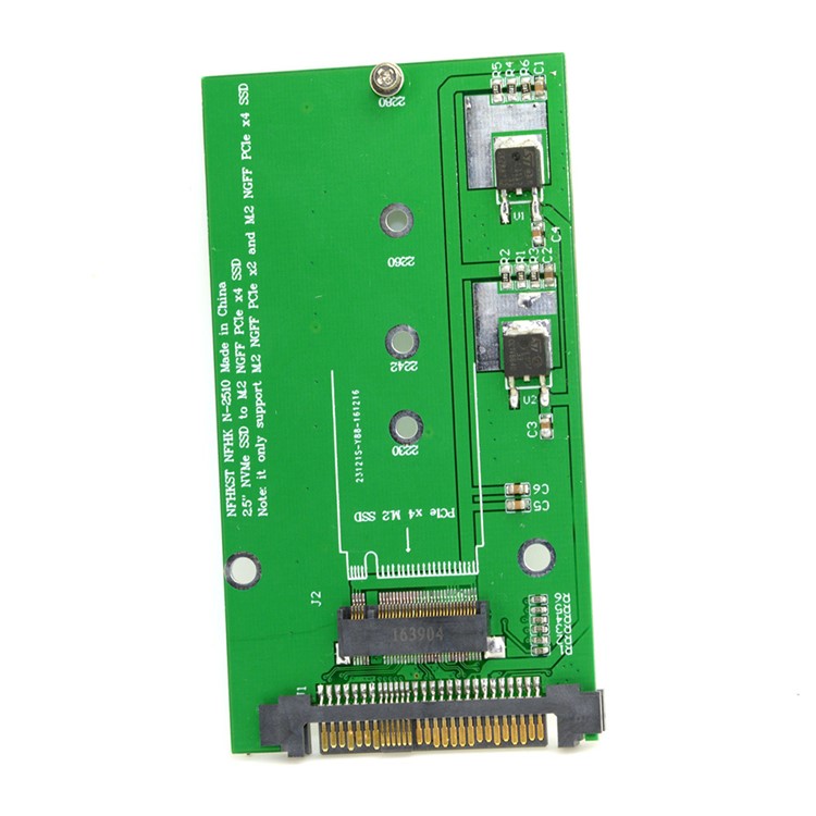 SFF-8639 NVME U.2 to NGFF M.2 M-key PCIe SSD Adapter for Mainboard Replace Intel SSD 750 p3600 p3700-13
